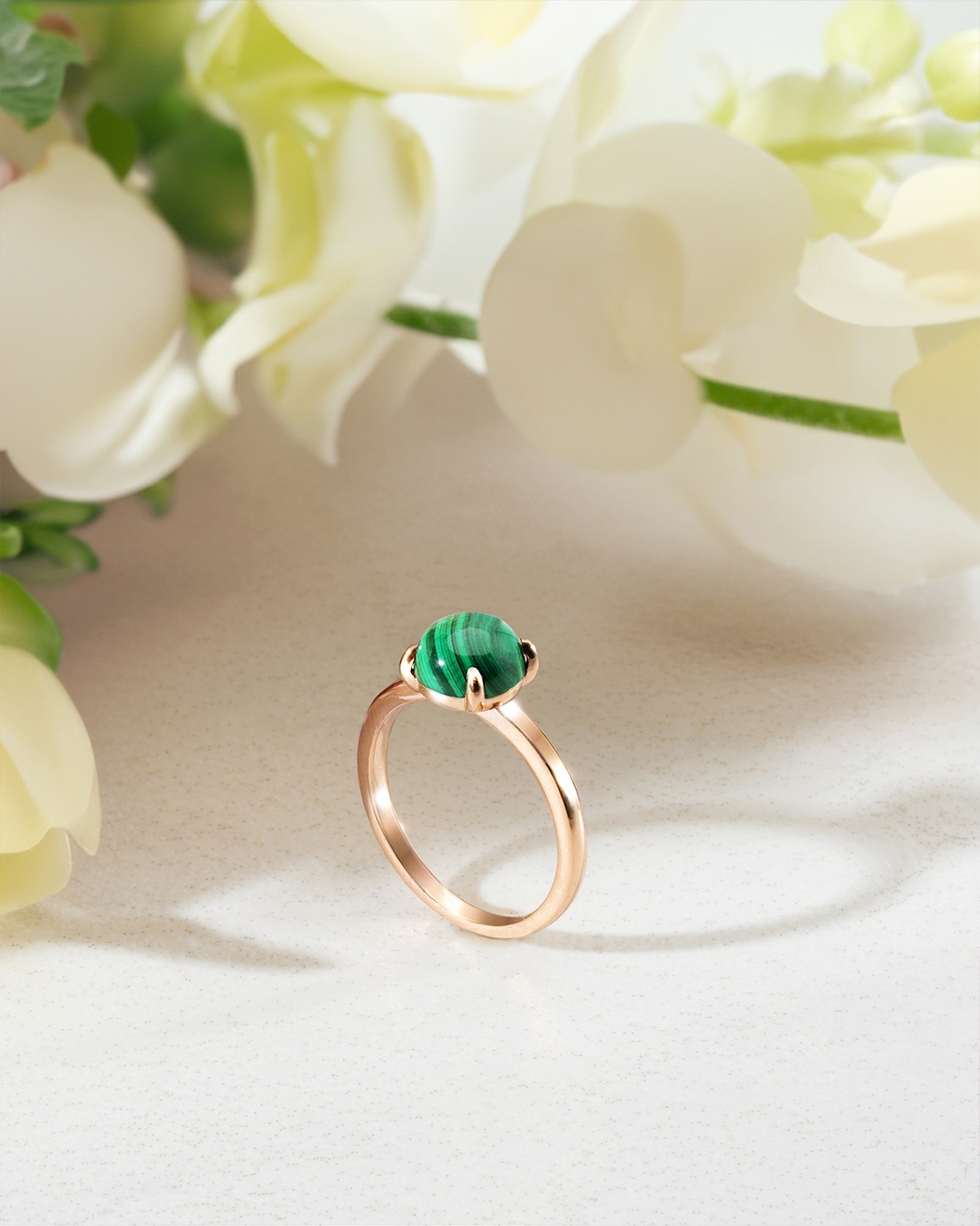 Packshot Anello Malachite Venozia