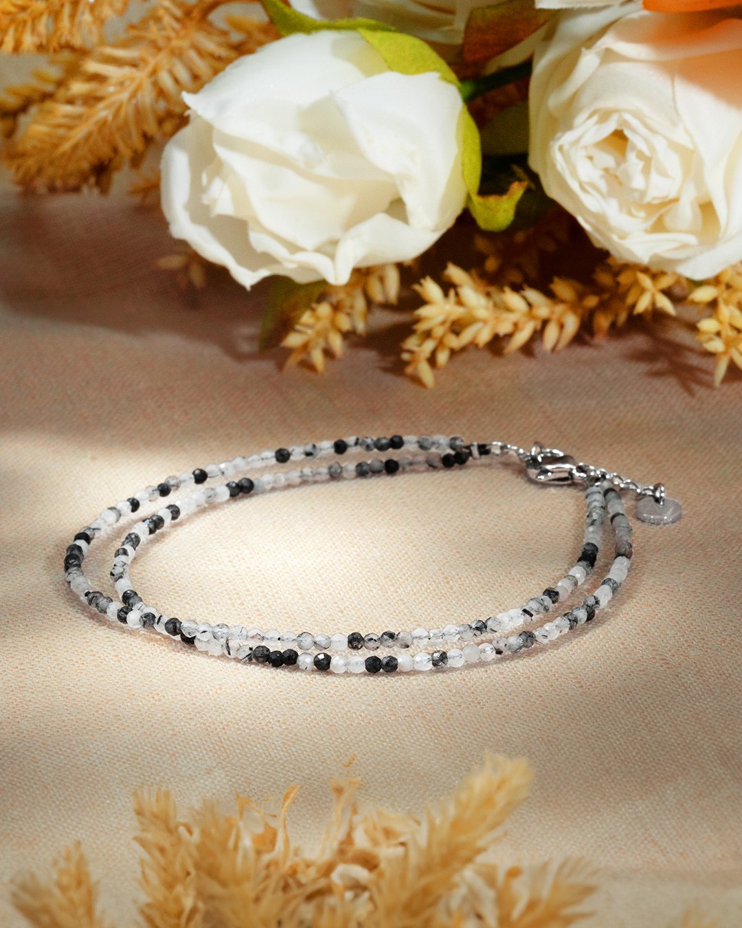 Packshot Bracciale  Quarzo rutilato tormalinato Riminiane