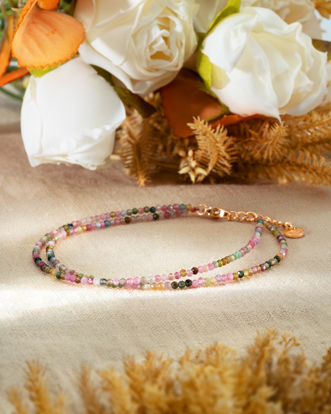 Packshot Bracciale  Tormalina multicolore Monzanitane