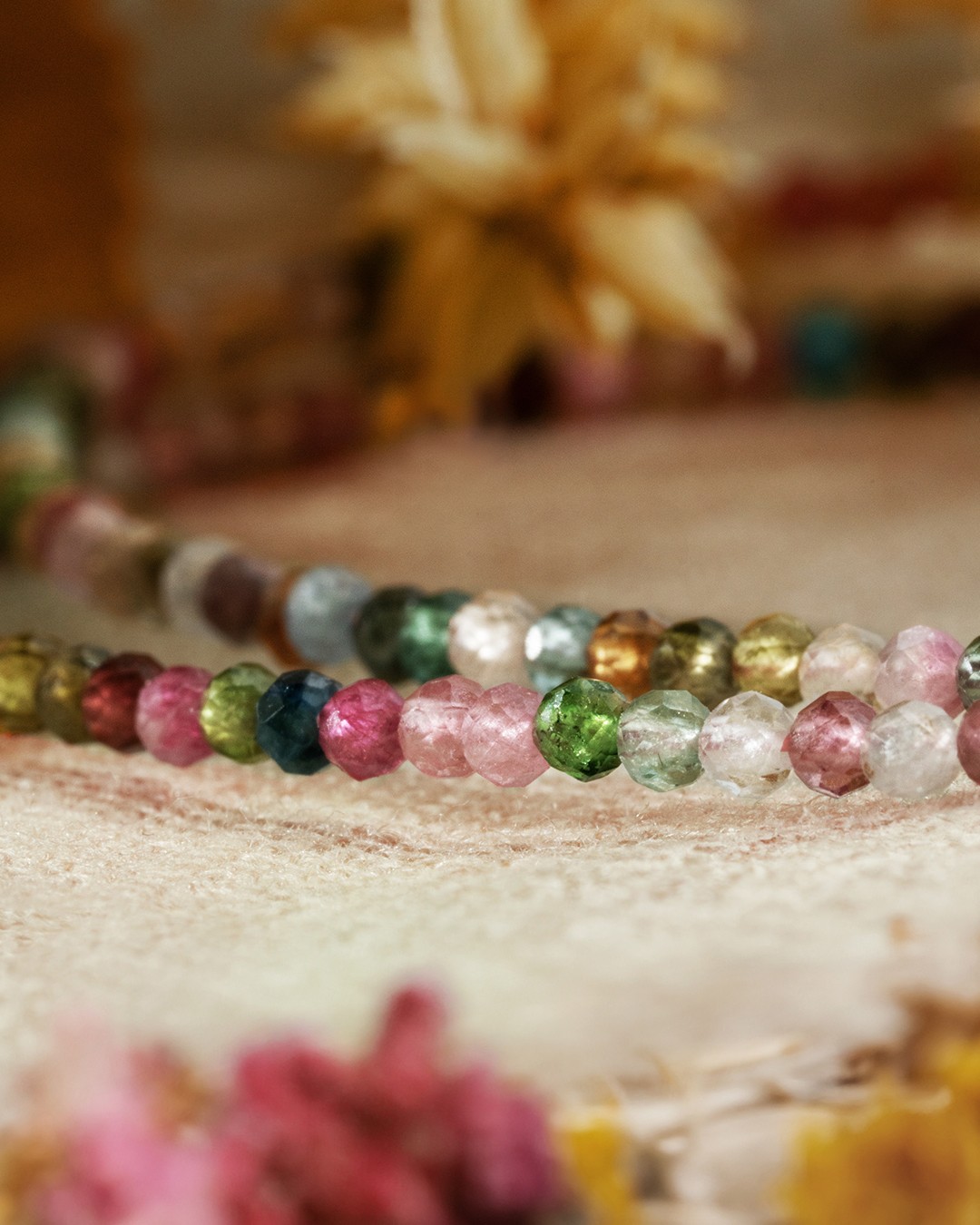 Packshot Bracciale  Tormalina multicolore Monzanitane