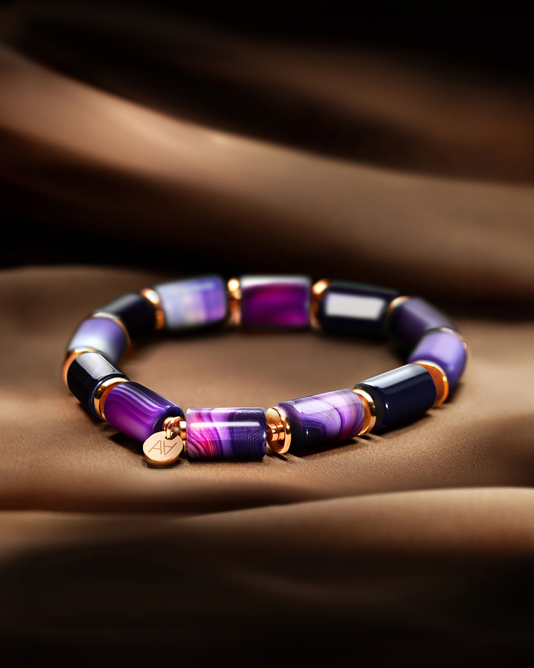 Packshot Bracciale Agata viola  Callia