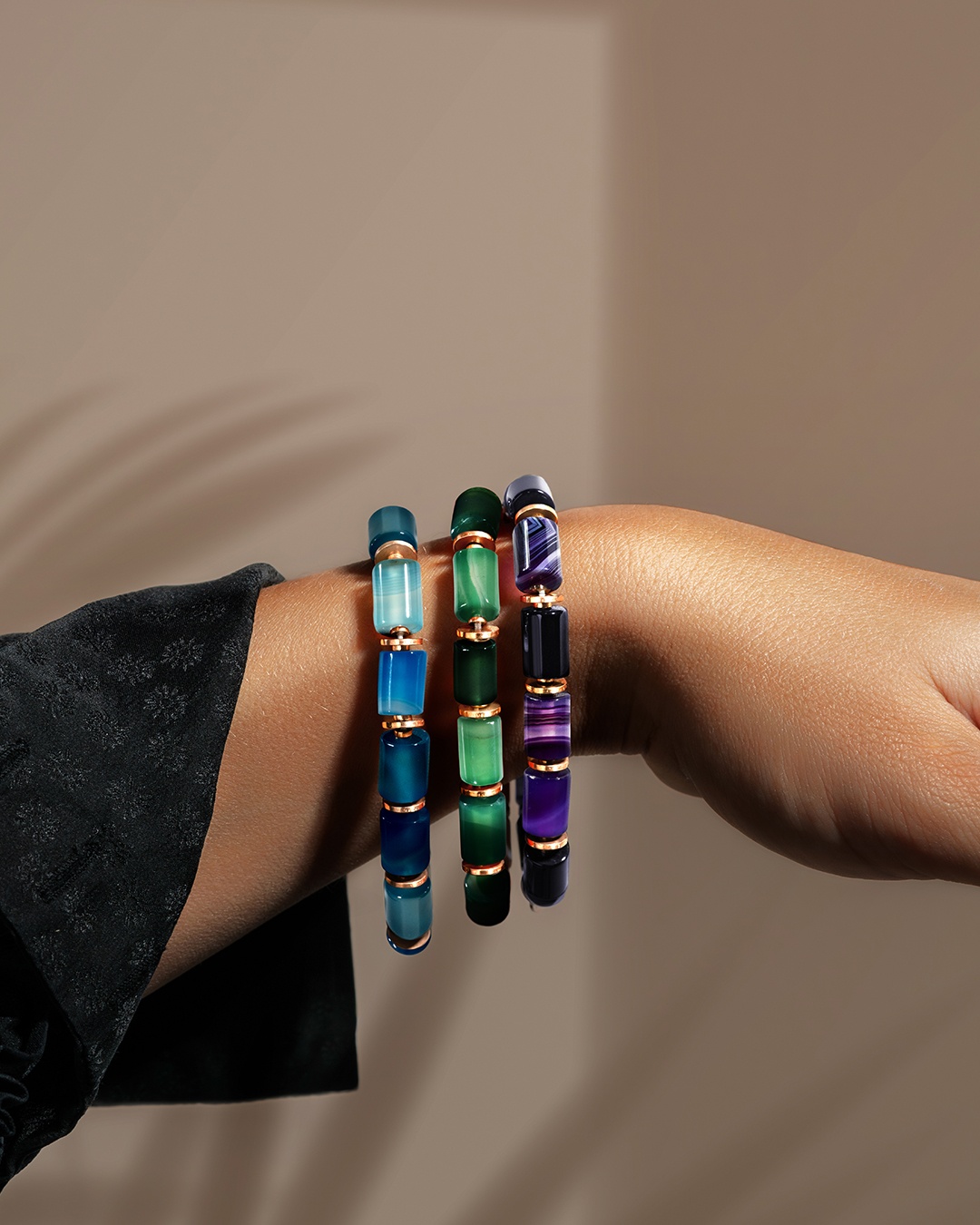 Packshot Bracciale Agata viola  Callia