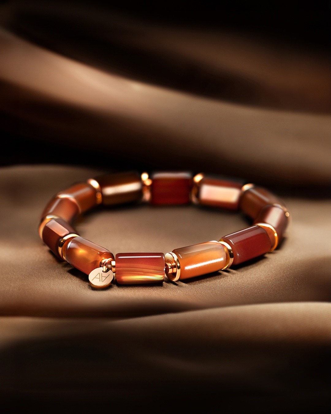 Packshot Bracciale Agata rossa  Rossia
