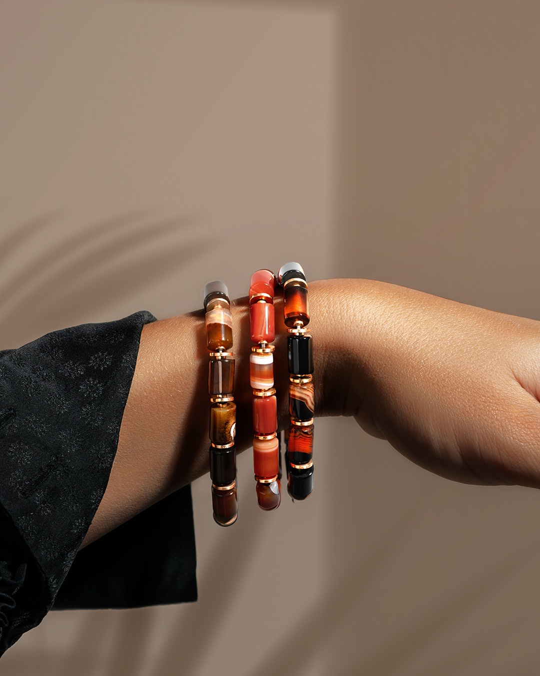 Packshot Bracciale Agata rossa  Rossia