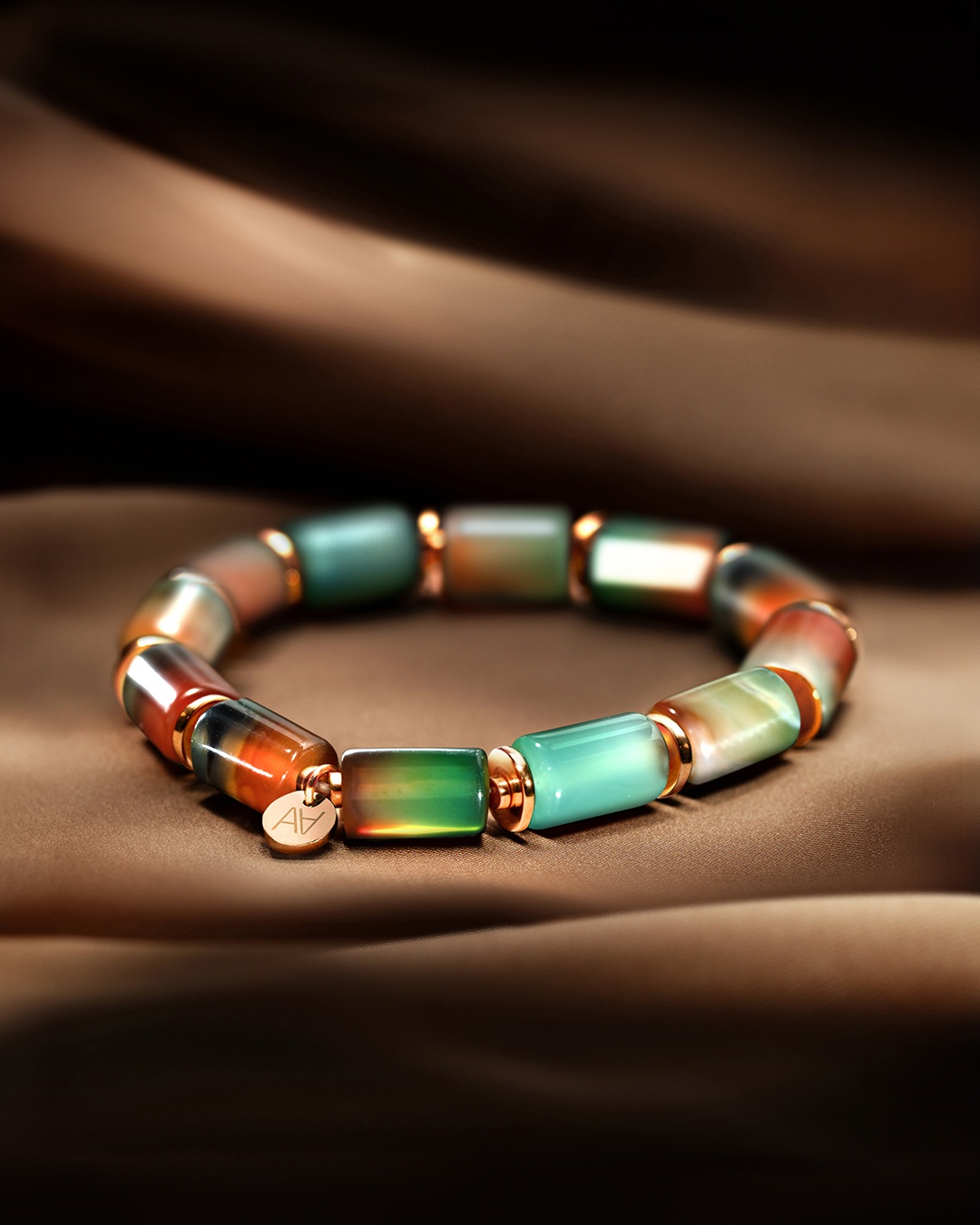 Packshot Bracciale Agata di pavone Procida