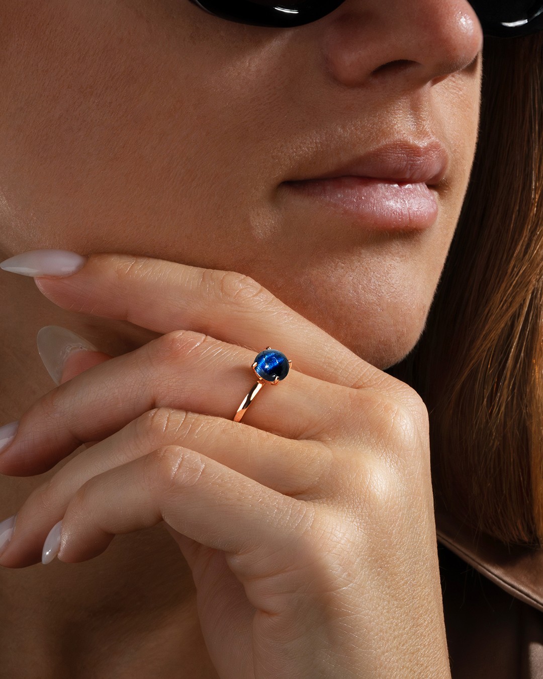 Lifestyle Anello Occhio di tigre blu Olmetia