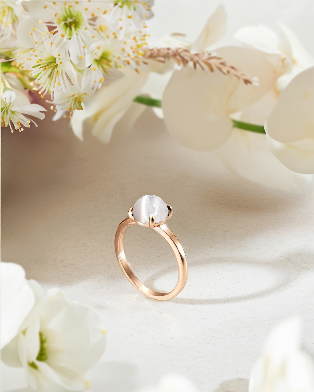 Anello Selenite Véronia