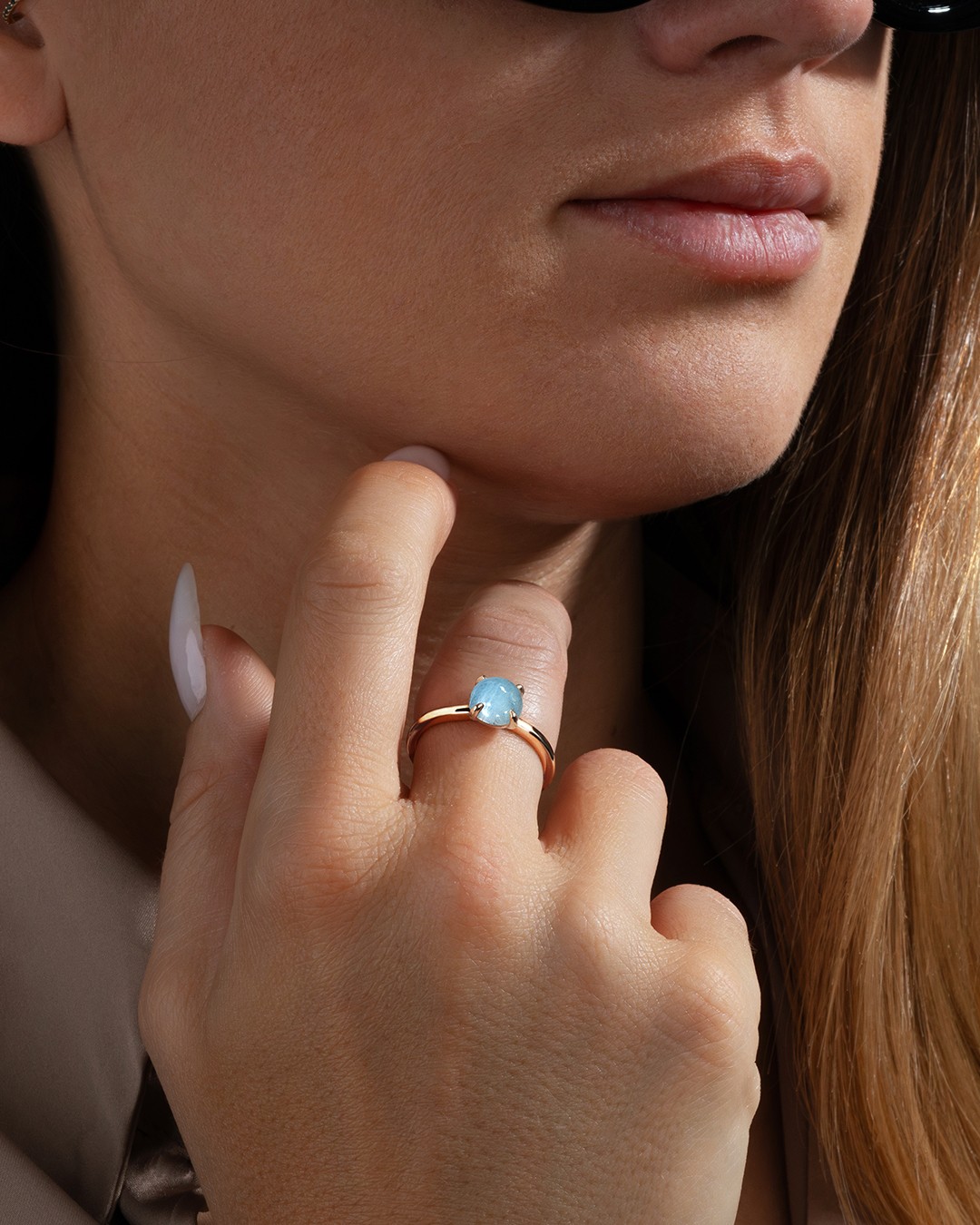 Anello Acquamarina Caprinia