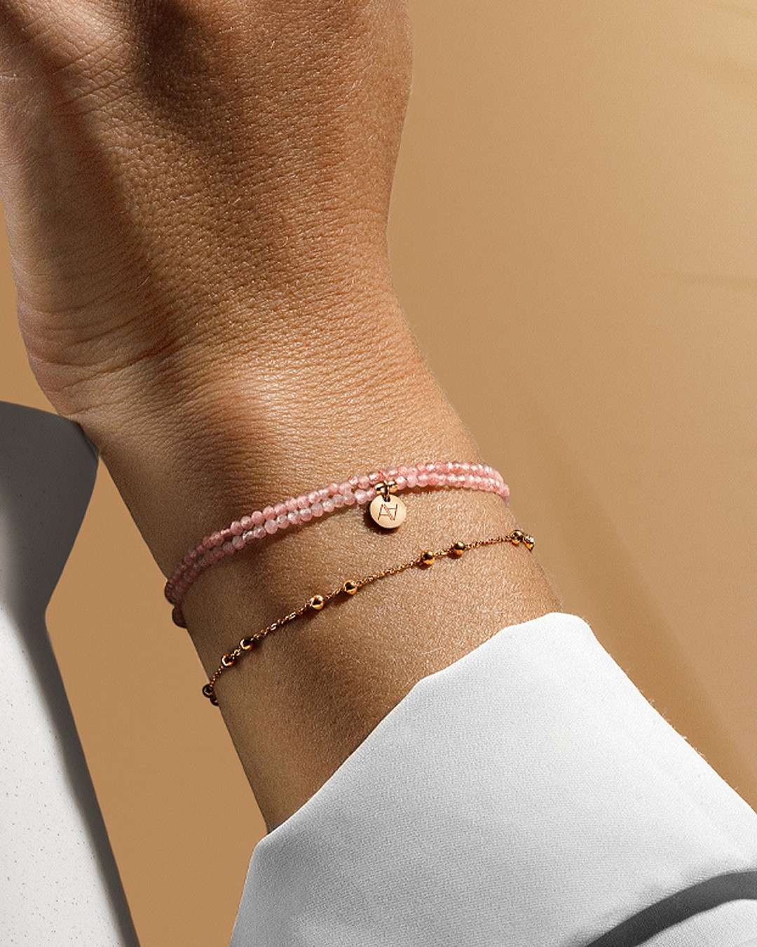 Bracciale Quarzo rosa Comissillo