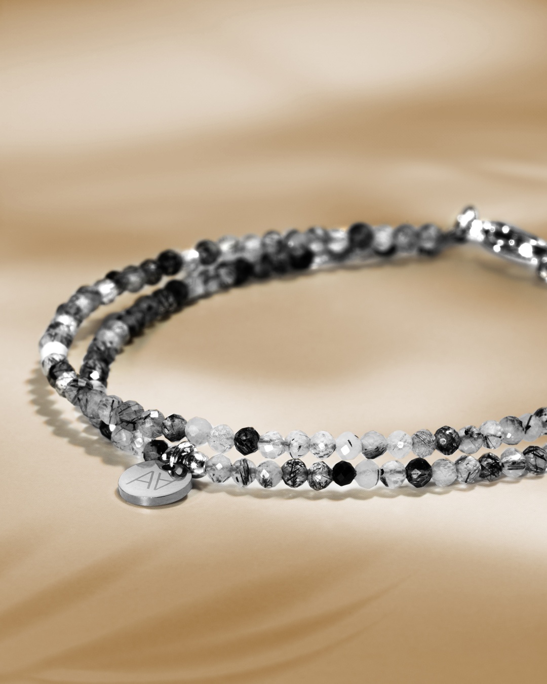 Packshot Bracciale Quarzo rutilato tormalinato Riminillo