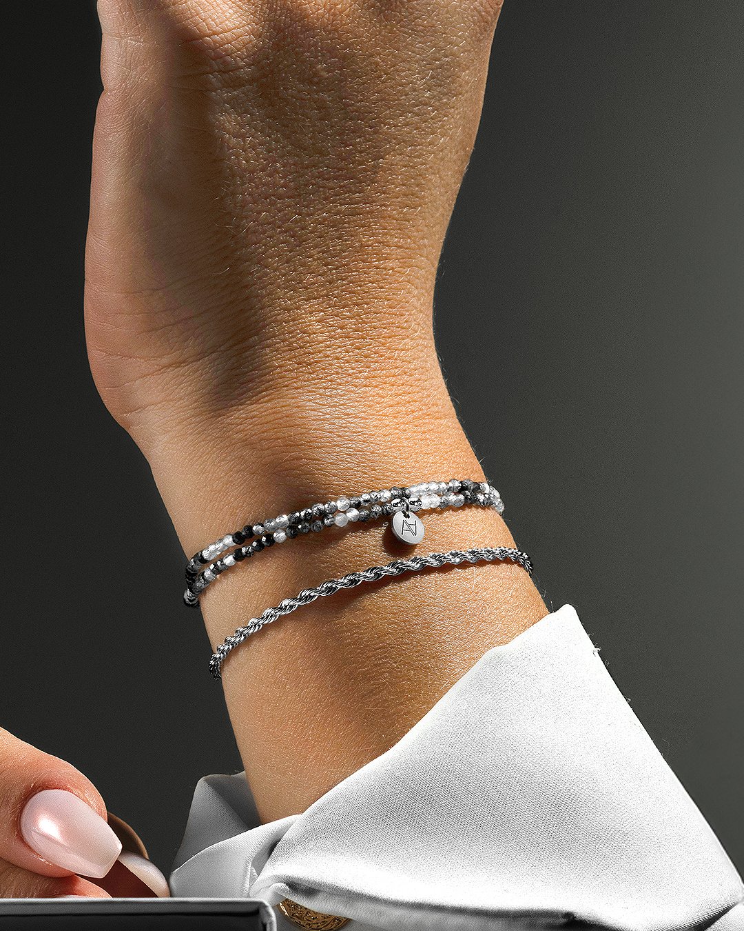 Bracciale Quarzo rutilato tormalinato Riminillo