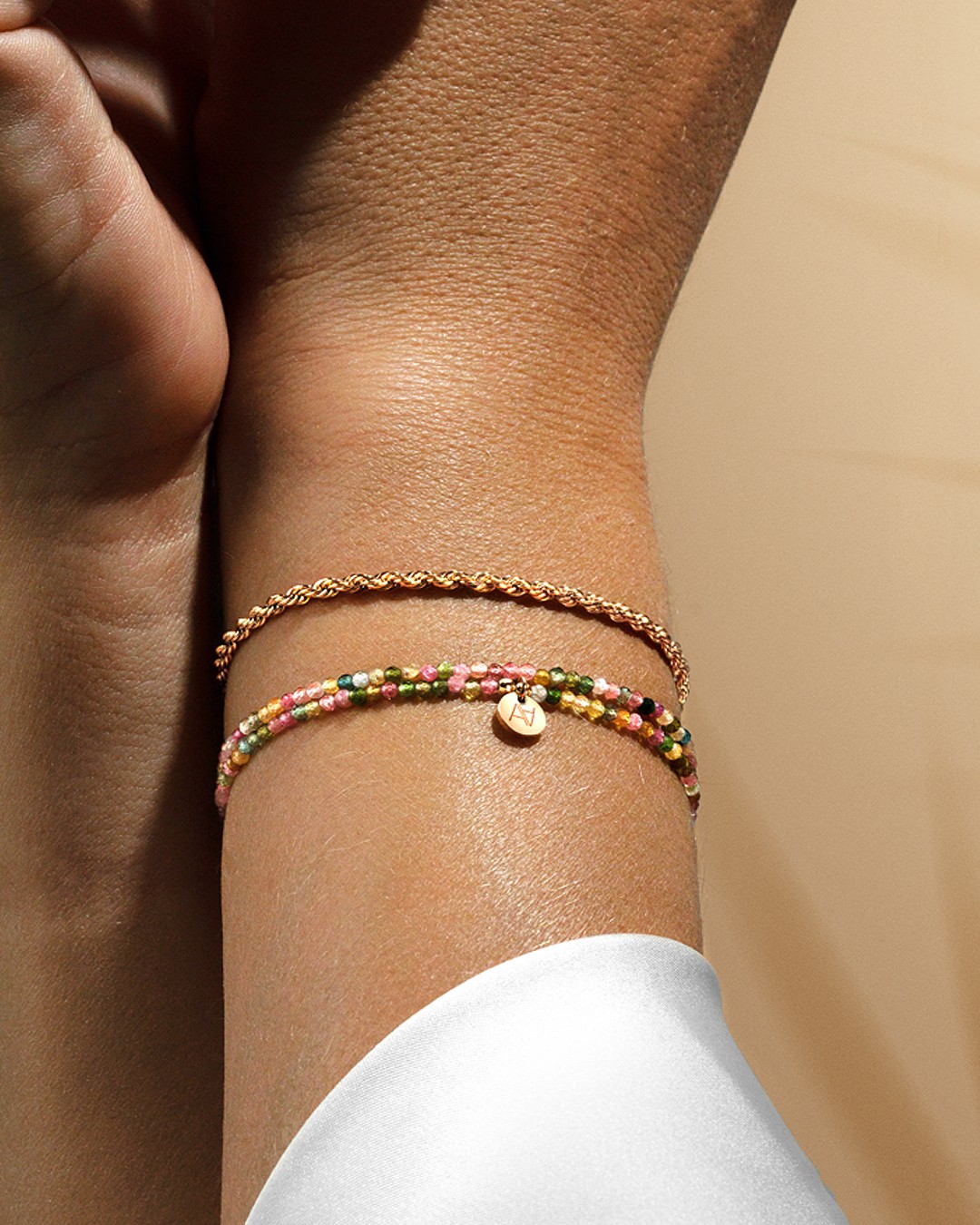 Lifestyle Bracciale Tormalina multicolore Monzanillo