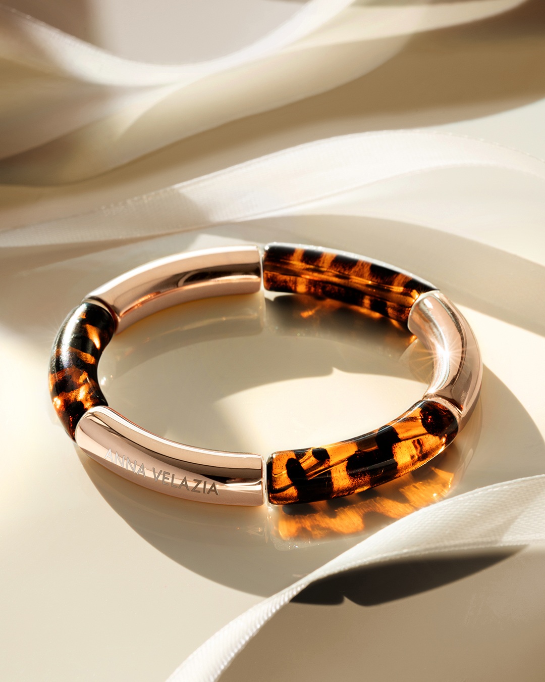 Packshot Bracciale Acetato  Leopardo Livenza