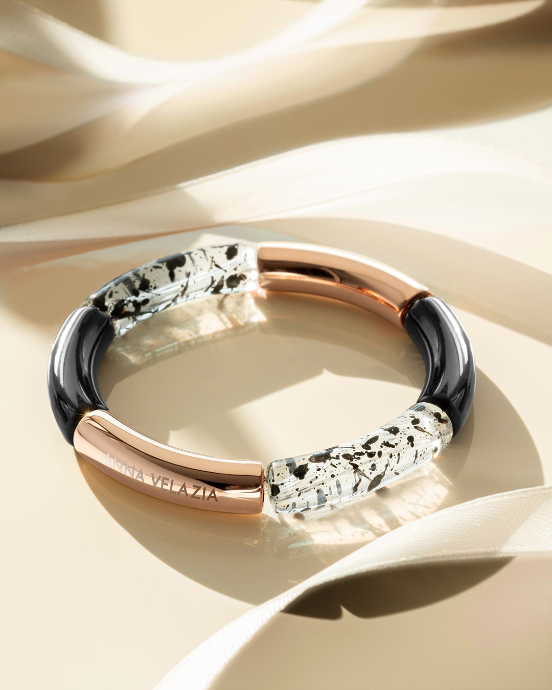 Bracciale Acetato Velo d'Ebano Oglio