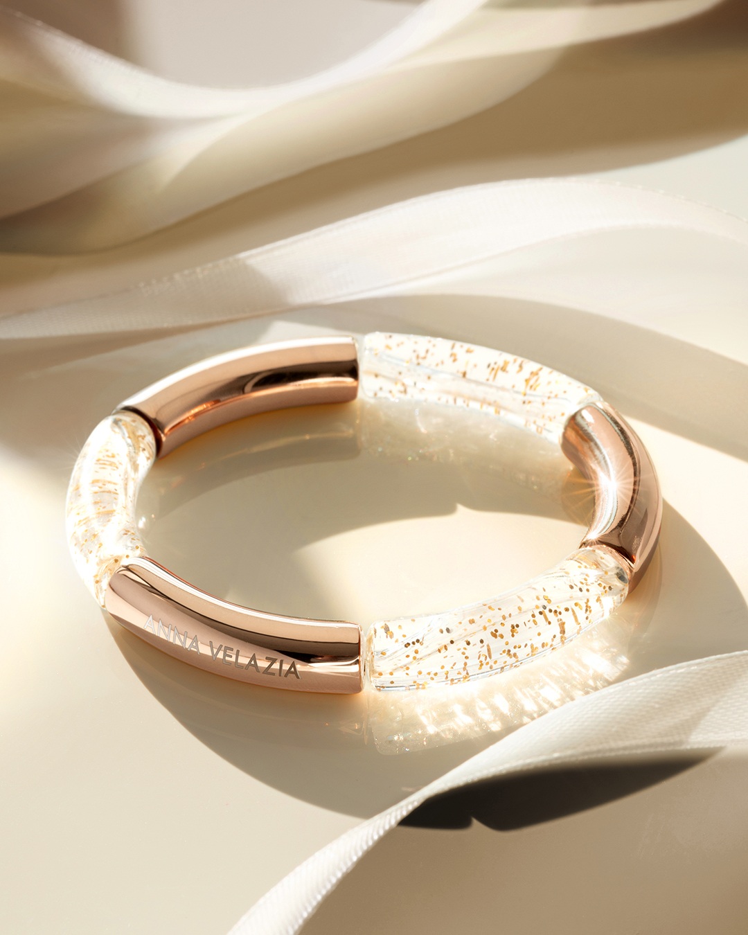 Packshot Bracciale Acetato  Splendore Celeste Olona