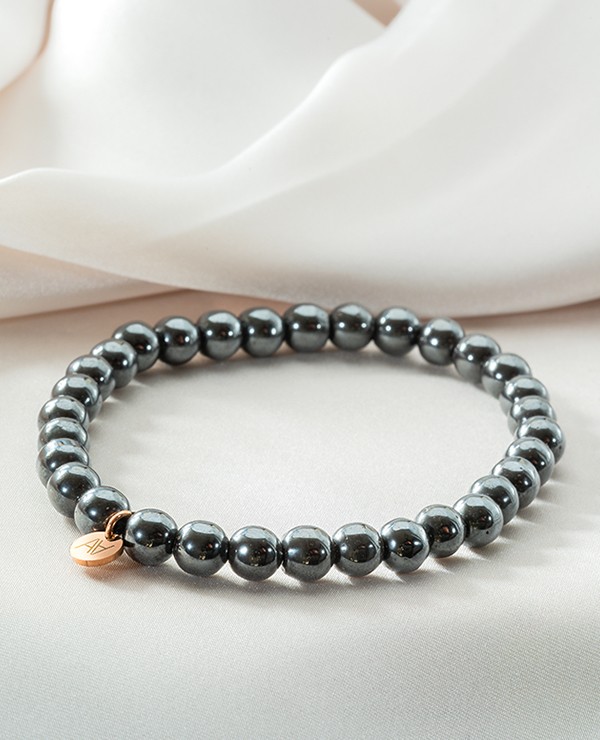 Bracelet hématite 6mm