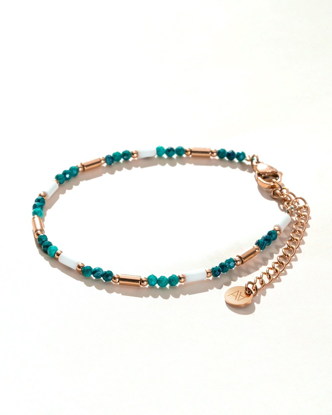 Packshot Bracciale Turchese e marmo bianco Bosalina