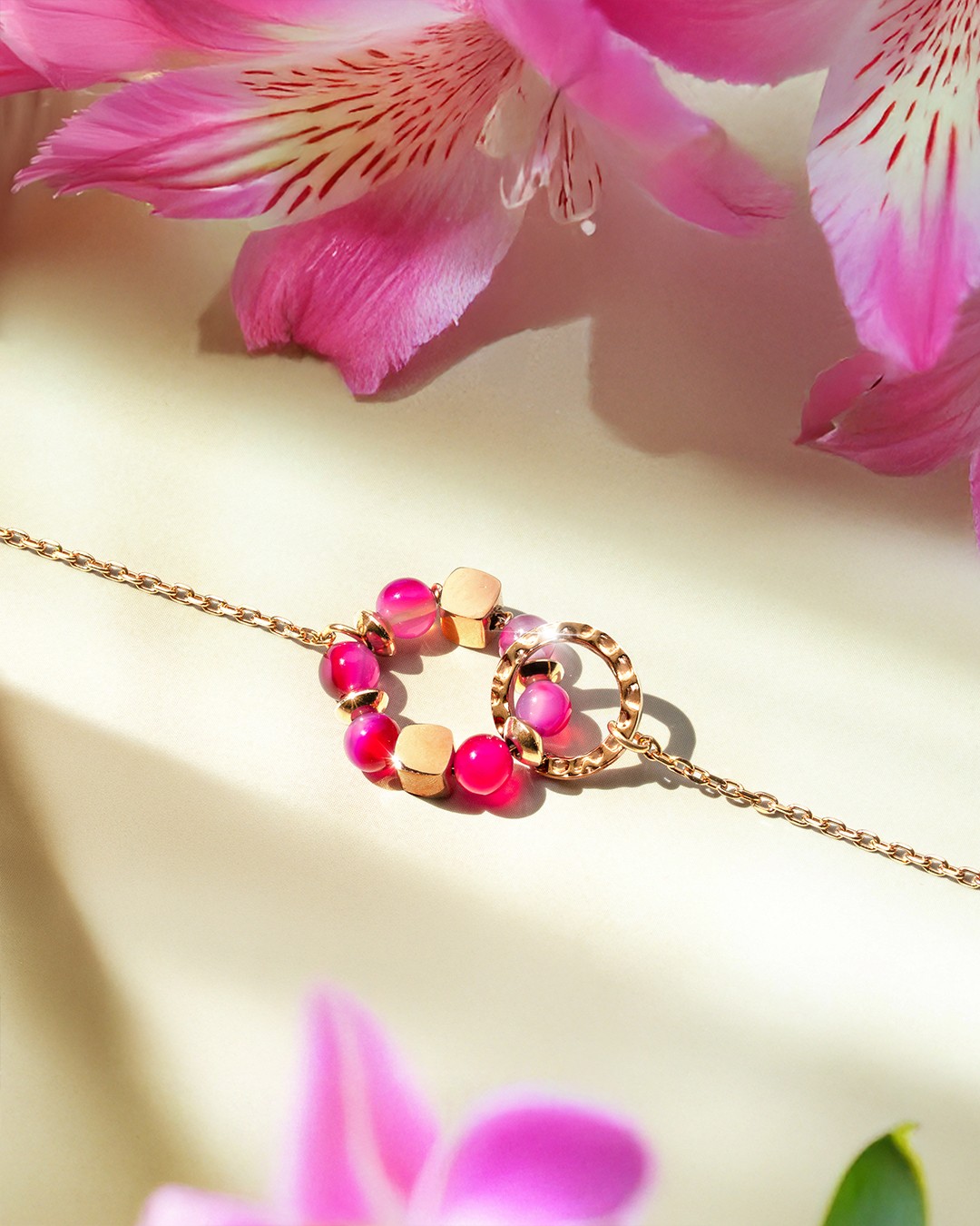 Packshot Bracciale Agata rosa Rosela