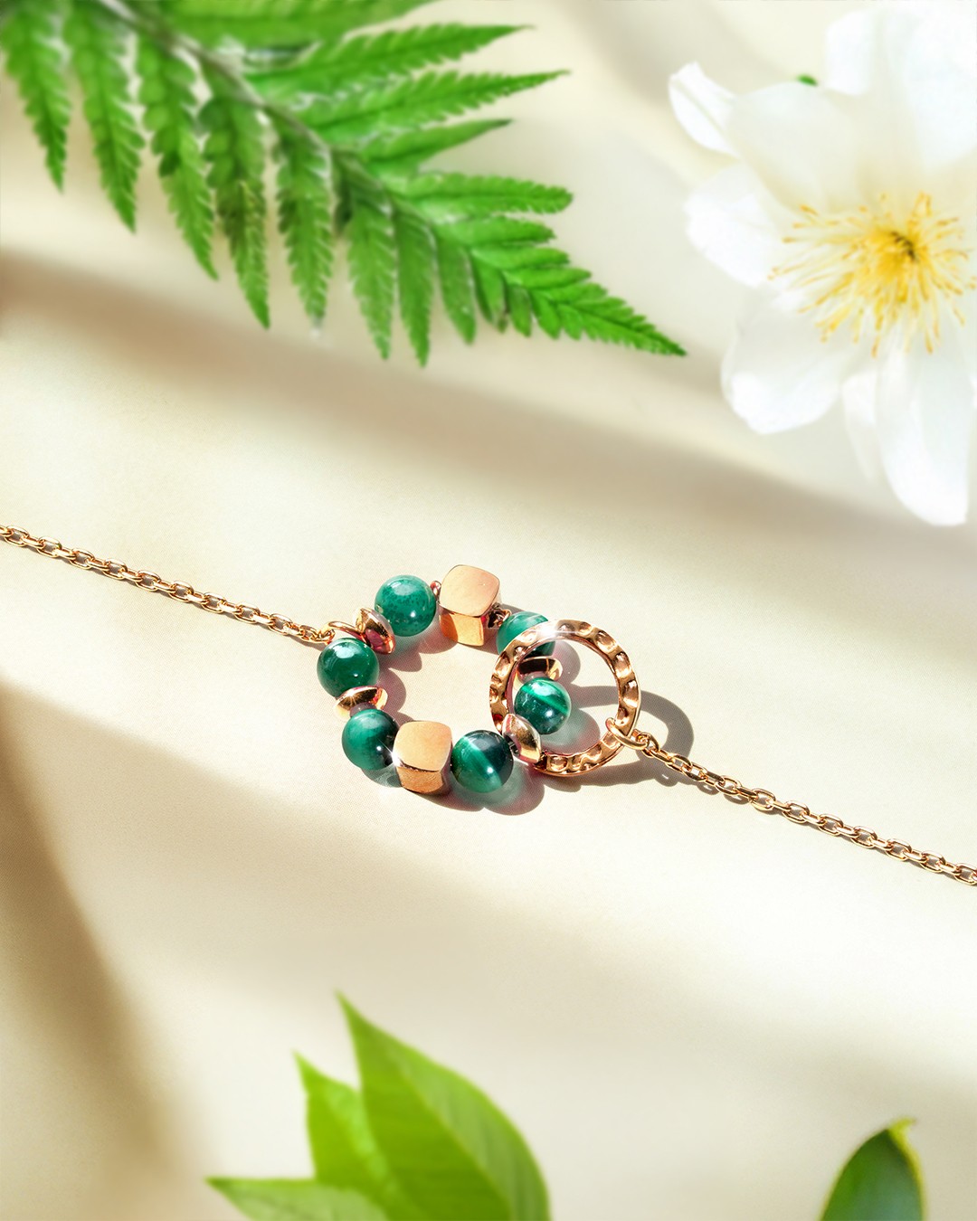 Packshot Bracciale Malachite  Umbria