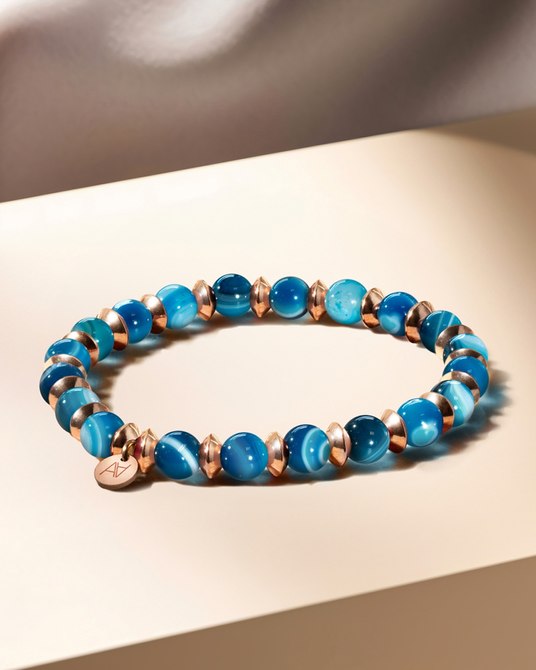 Packshot Bracciale Agata blu Azzurina