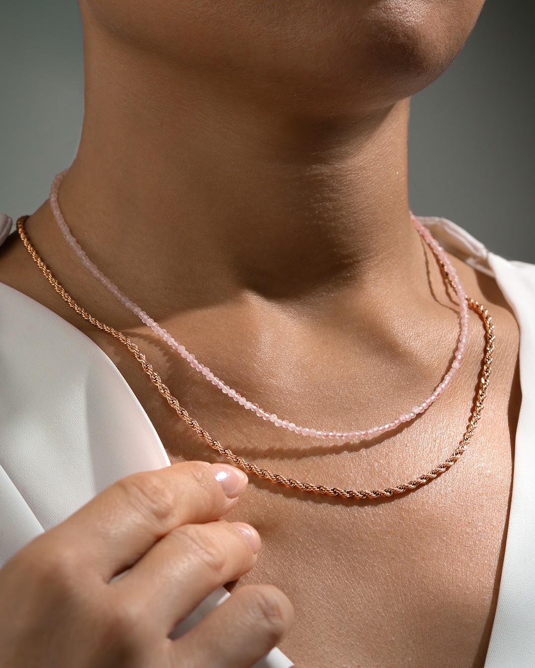 Ciondolo Quarzo rosa Commia