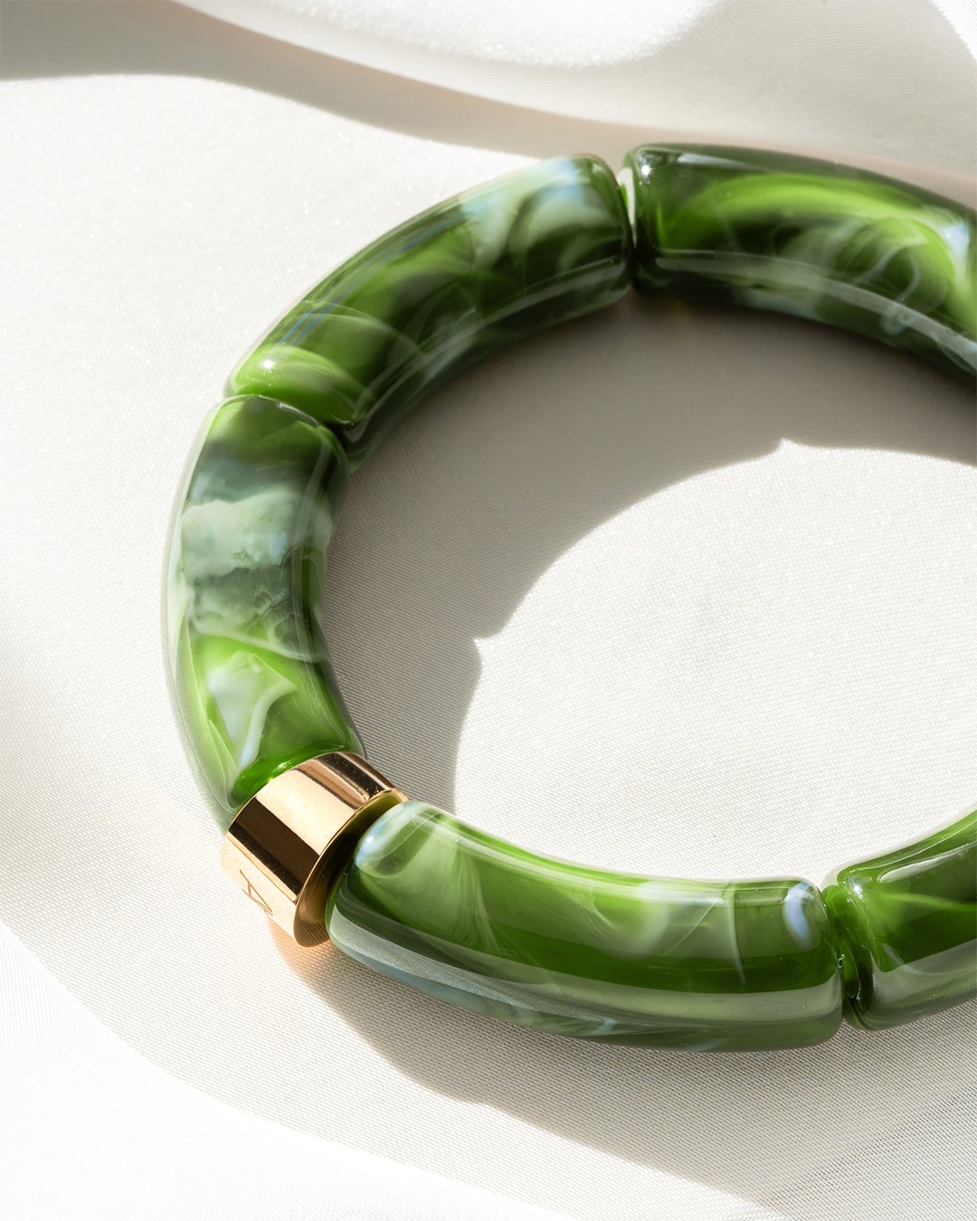 Packshot Bracciale Bagliori d’autunno verde scuro Rocca