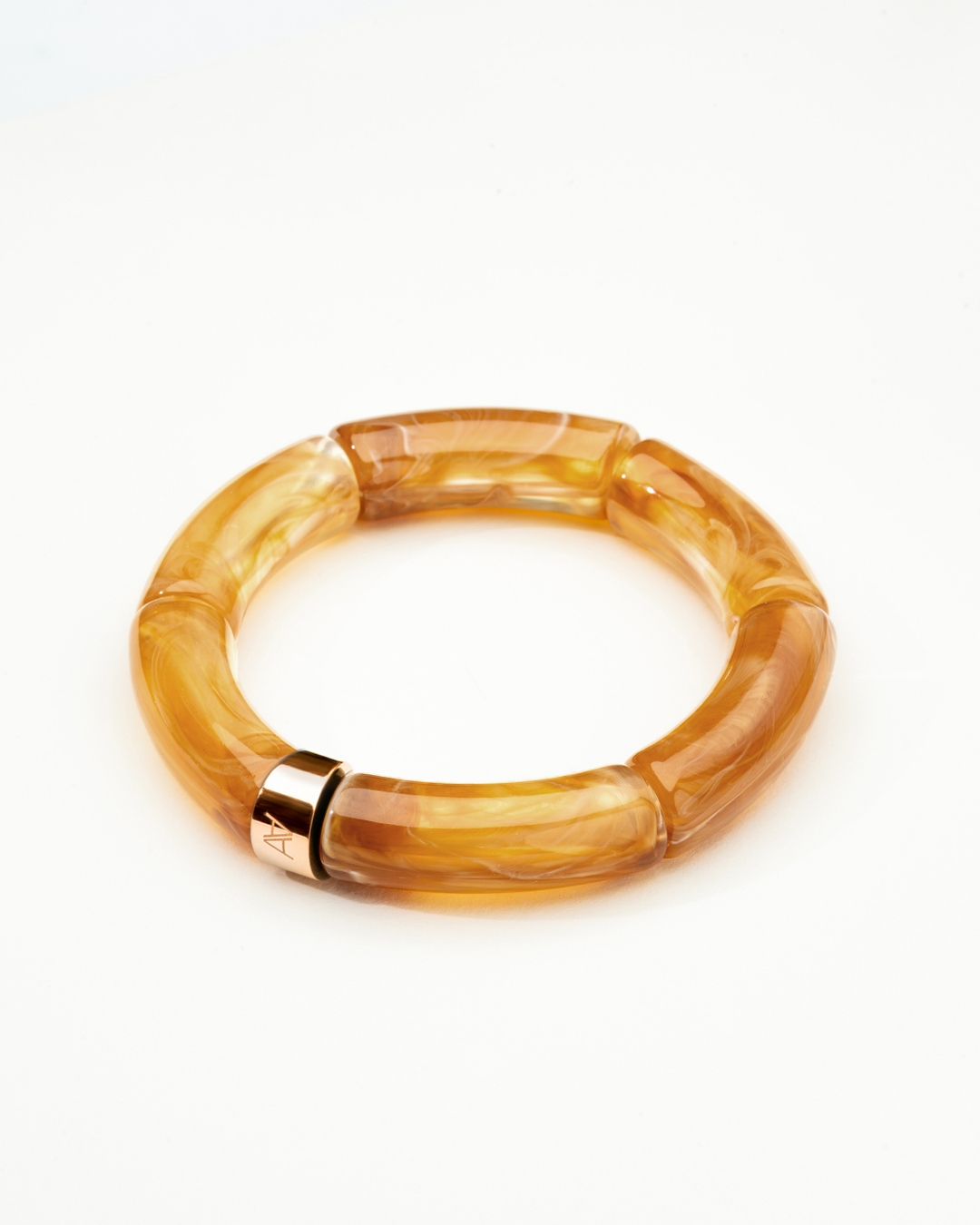 Packshot Bracciale Bagliori d’autunno Ambra dorata Tursi