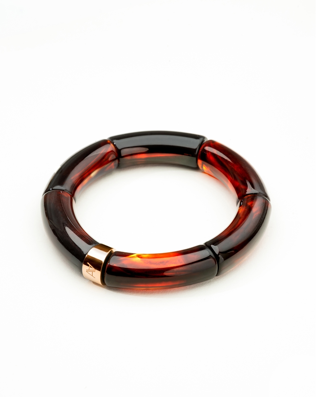 Packshot Bracciale Bagliori d’autunno Ambra rossa Sepino