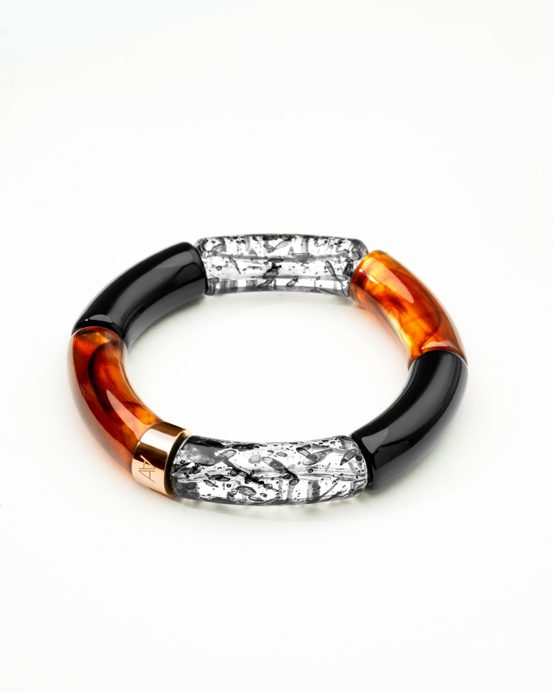 Packshot Bracciale Bagliori d’autunno Velo d’Ebano marrone Palena