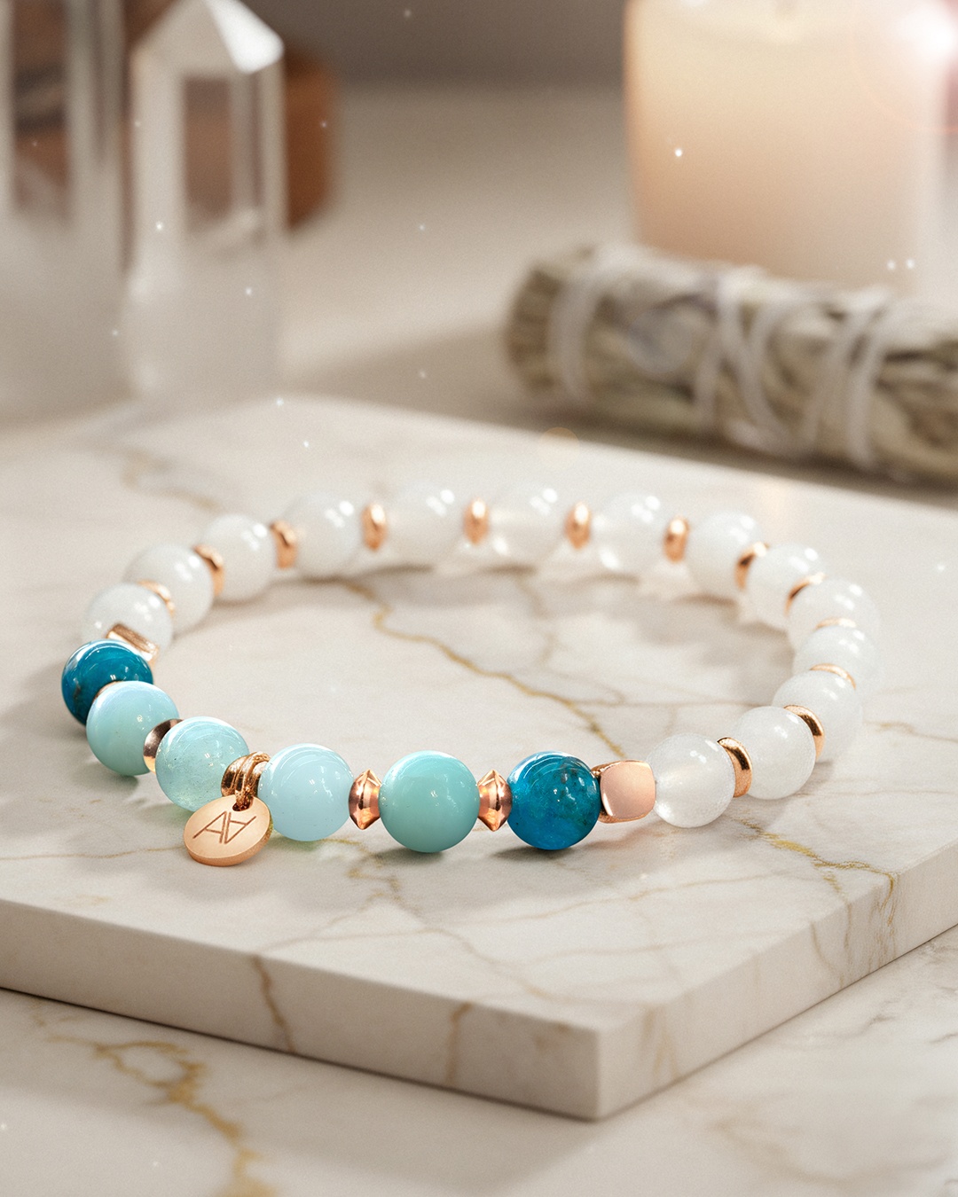 Bracciale Litoterapia Chakra della gola