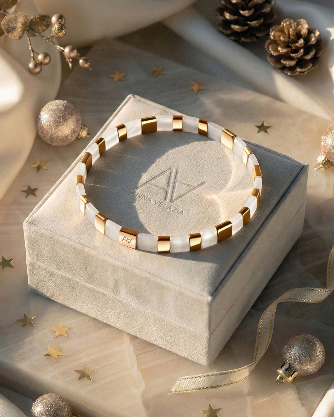 Bracciale marmo bianco Celleno