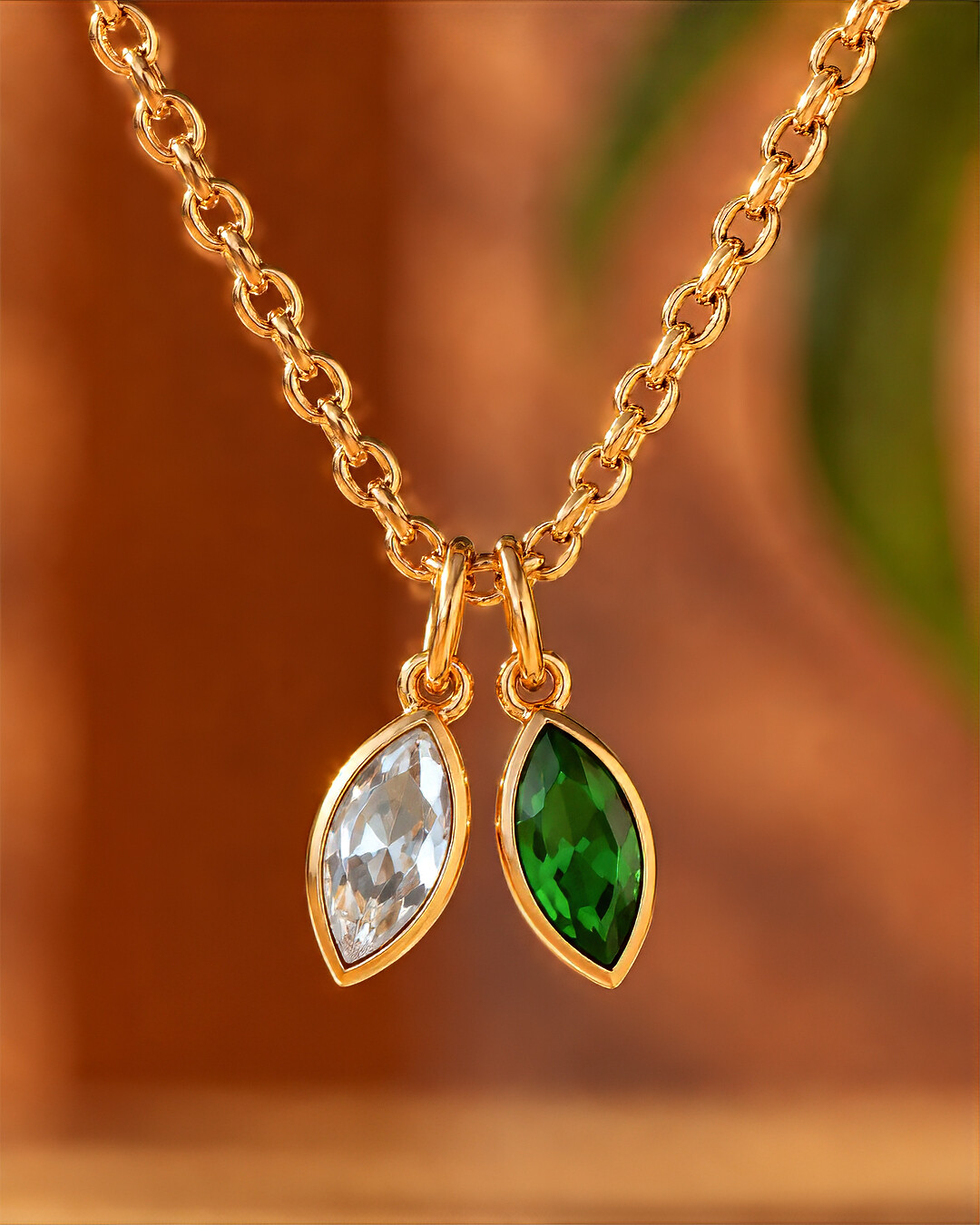 Ciondolo Zircone verde e trasparente Selvaverde