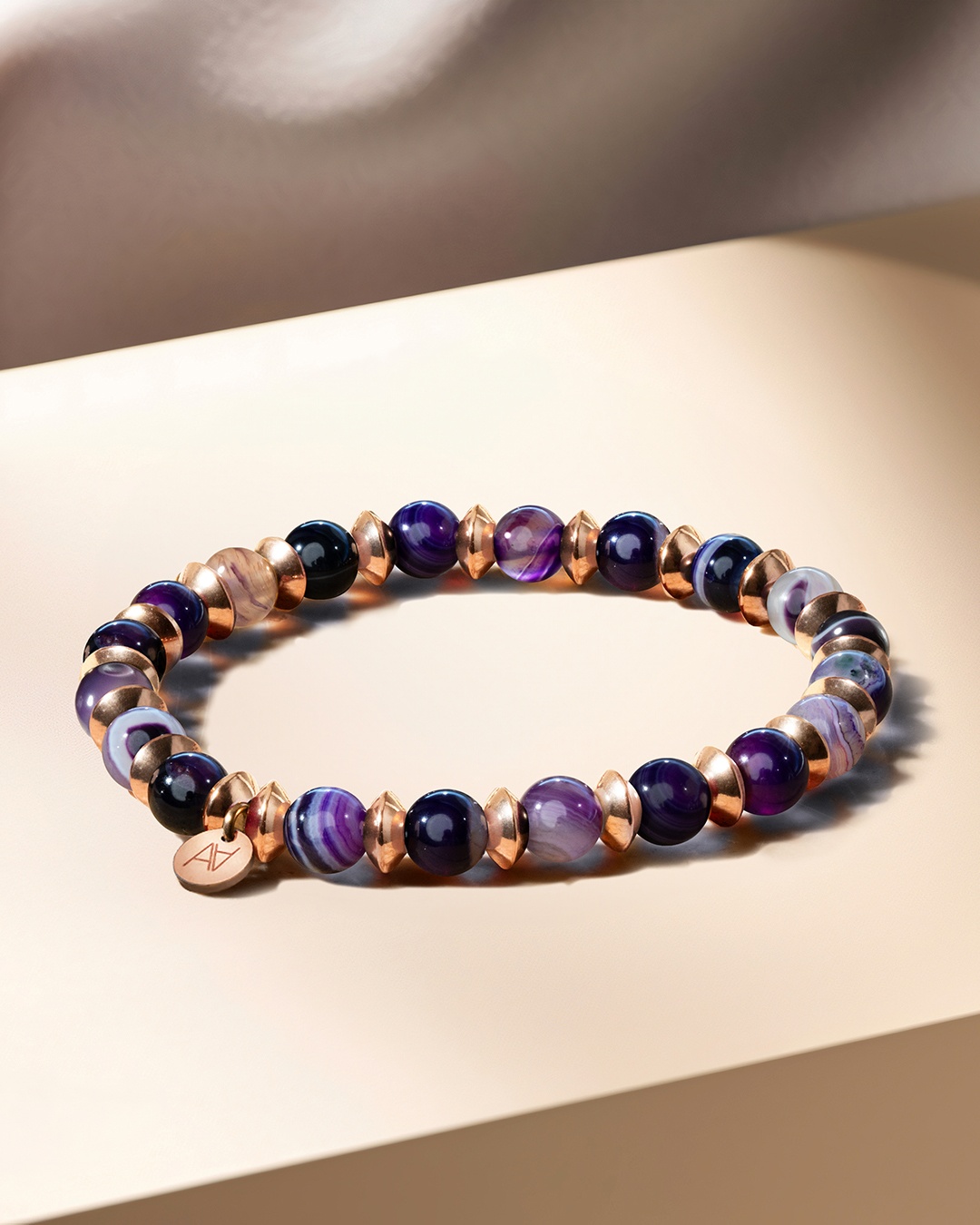 Packshot Bracciale Agata viola Calizzona