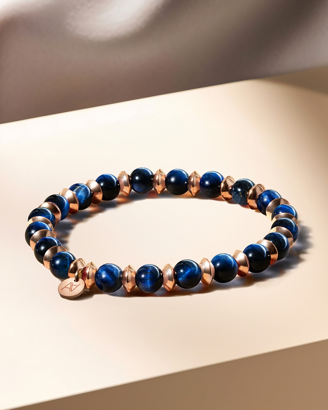 Bracciale Occhio di tigre blu Olmeto