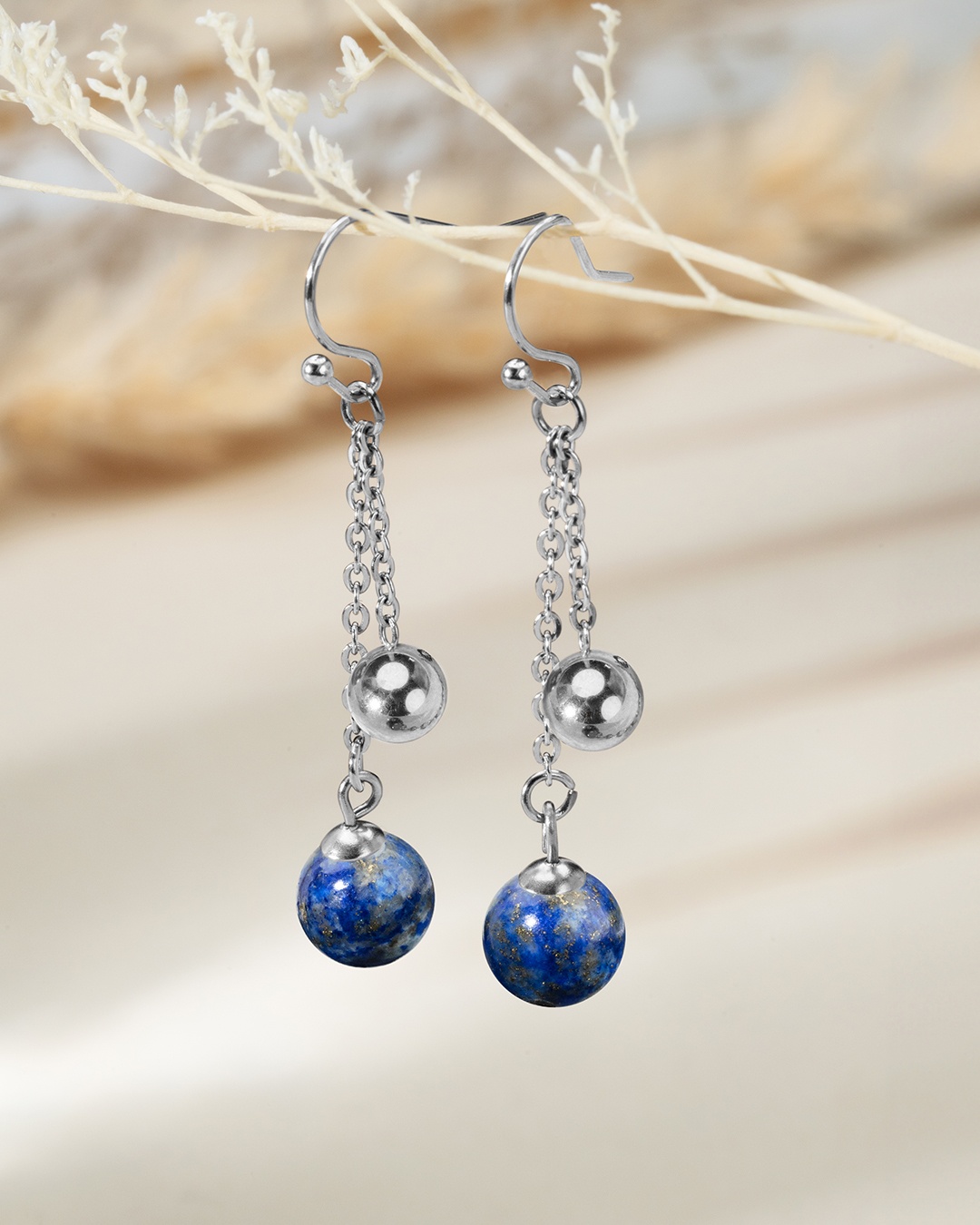 Packshot Orecchini Lapis Lazuli Gimelli