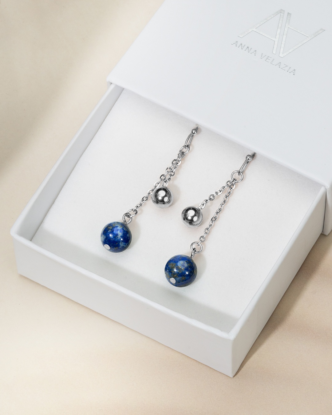 Packshot Orecchini Lapis Lazuli Gimelli