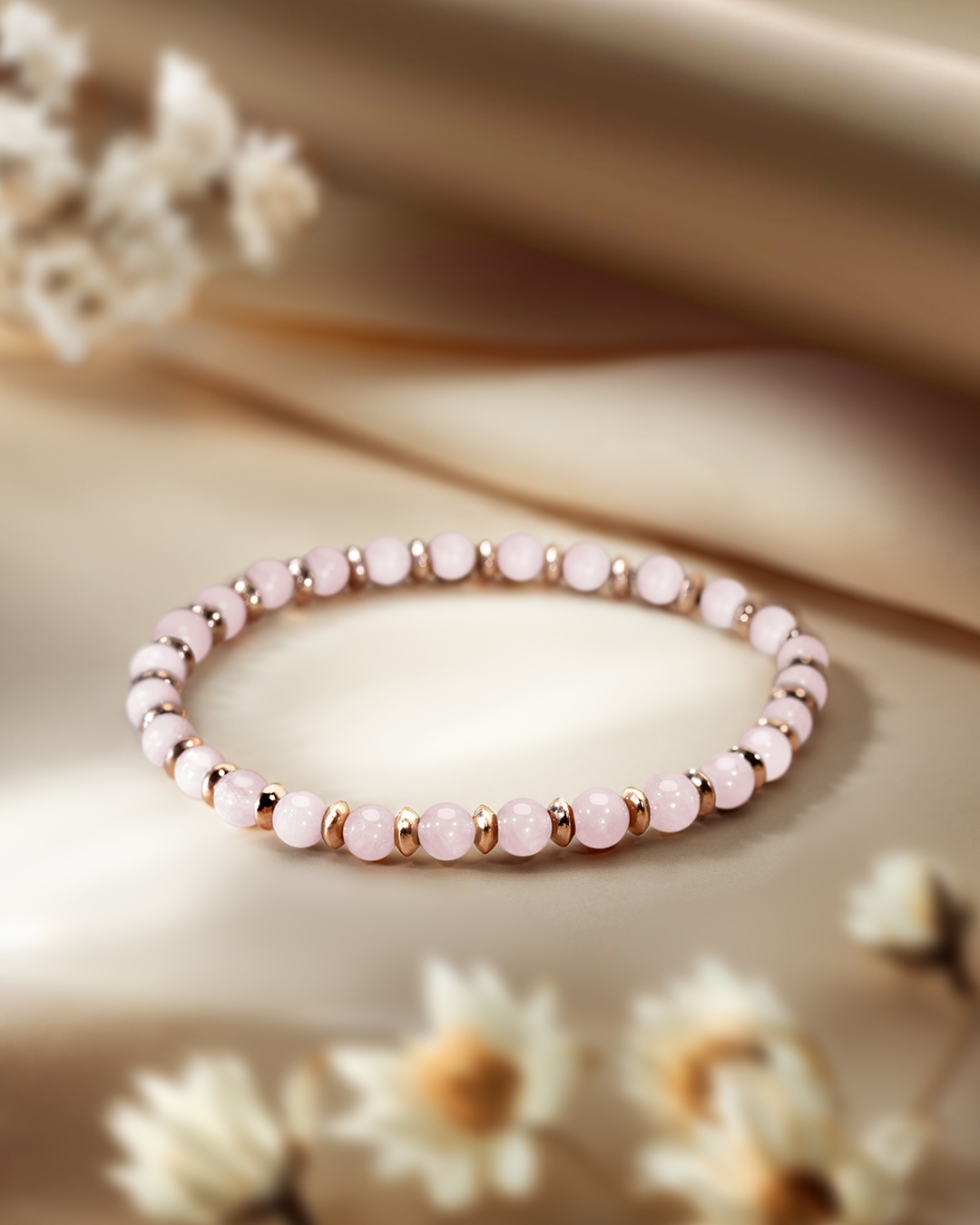 Packshot Bracciale Quarzo rosa Comissito