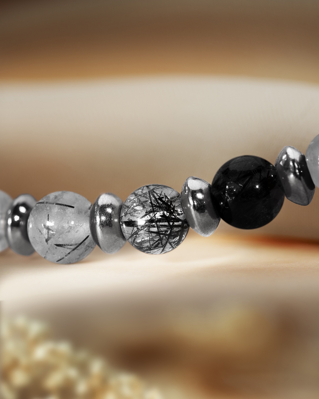 Packshot Bracciale Quarzo rutilato tormalina Riminito