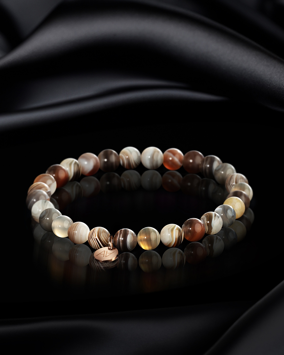 Packshot Bracciale Agata del Botswana Avellinata